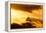 Christ the Redeemer Statue in Clouds on Sunset-dabldy-Framed Premier Image Canvas