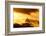 Christ the Redeemer Statue in Clouds on Sunset-dabldy-Framed Photographic Print