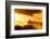 Christ the Redeemer Statue in Clouds on Sunset-dabldy-Framed Photographic Print