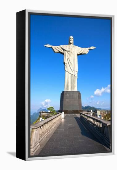 Christ The Redeemer Statue In Rio De Janeiro In Brazil-OSTILL-Framed Premier Image Canvas