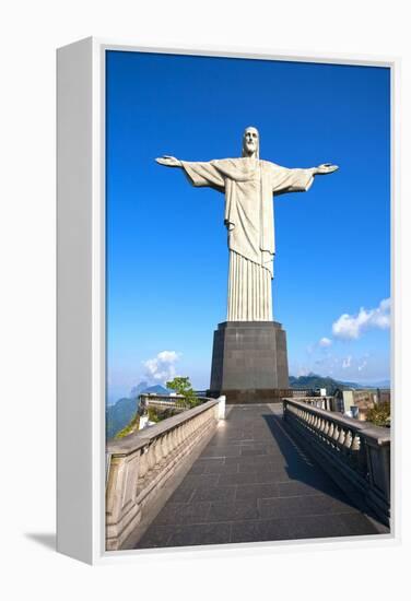 Christ The Redeemer Statue In Rio De Janeiro In Brazil-OSTILL-Framed Premier Image Canvas