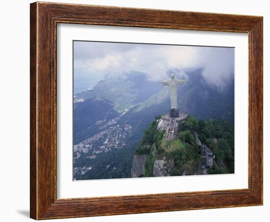 Christ the Redeemer Statue Mount Corcovado Rio de Janeiro, Brazil-null-Framed Photographic Print