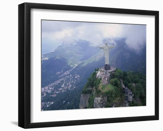 Christ the Redeemer Statue Mount Corcovado Rio de Janeiro, Brazil-null-Framed Photographic Print