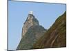 Christ the Redeemer statue on top of the Corcovado Mountain viewed from Santa Marta, Rio de Janeiro-Karol Kozlowski-Mounted Photographic Print