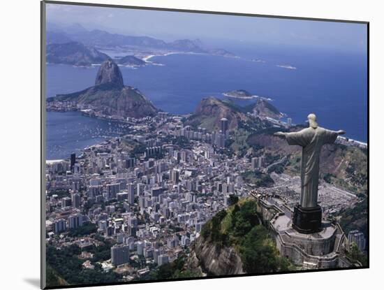 Christ the Redeemer Statue Rio de Janeiro, Brazil-null-Mounted Photographic Print