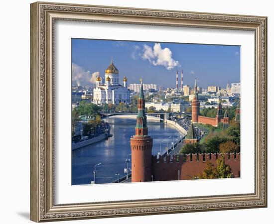 Christ the Saviour Church, Moscow, Russia-Peter Adams-Framed Photographic Print