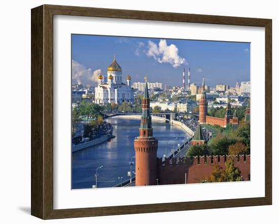 Christ the Saviour Church, Moscow, Russia-Peter Adams-Framed Photographic Print