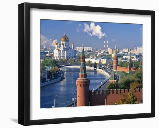 Christ the Saviour Church, Moscow, Russia-Peter Adams-Framed Photographic Print