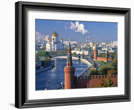 Christ the Saviour Church, Moscow, Russia-Peter Adams-Framed Photographic Print