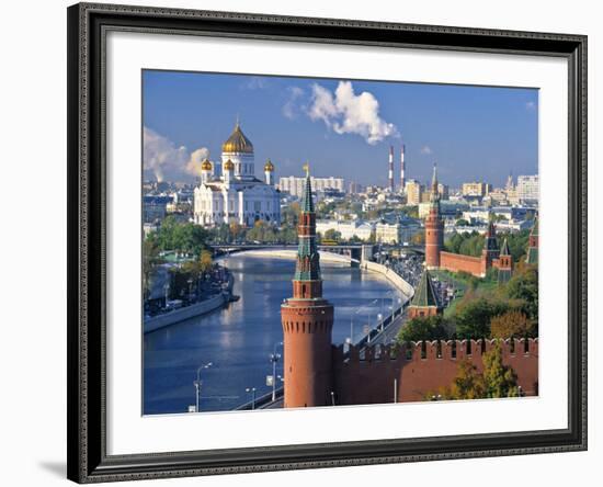 Christ the Saviour Church, Moscow, Russia-Peter Adams-Framed Photographic Print