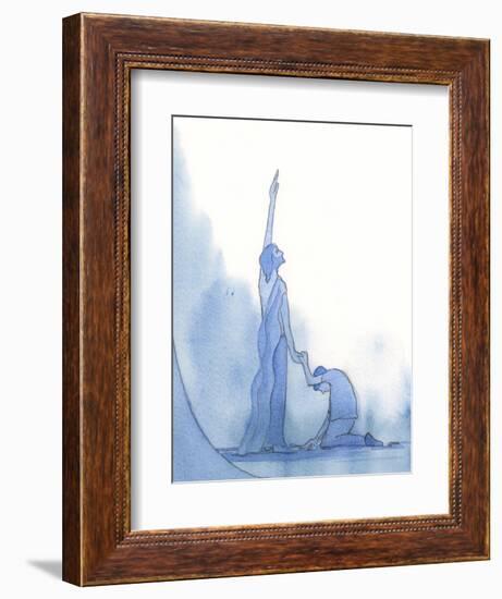 Christ, the Sinless God-Man, is the Champion of Sinners, 2002 (W/C on Paper)-Elizabeth Wang-Framed Giclee Print