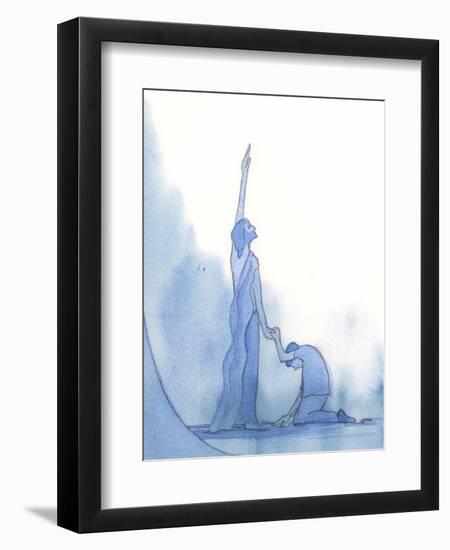 Christ, the Sinless God-Man, is the Champion of Sinners, 2002 (W/C on Paper)-Elizabeth Wang-Framed Giclee Print