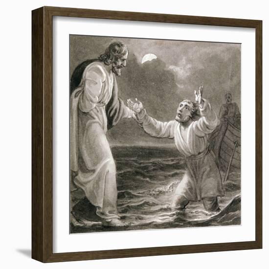 Christ Walking on the Water, C1810-C1844-Henry Corbould-Framed Giclee Print