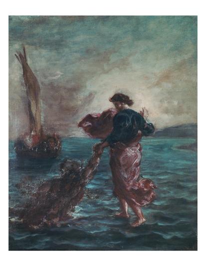 Christ Walking On Water And Reaching Out His Hand To Save Saint Peter Giclee Print Eugene Delacroix Art Com Christ Walking On Water And Reaching Out His Hand To Save Saint Peter Giclee Print Eugene Delacroix Art Com