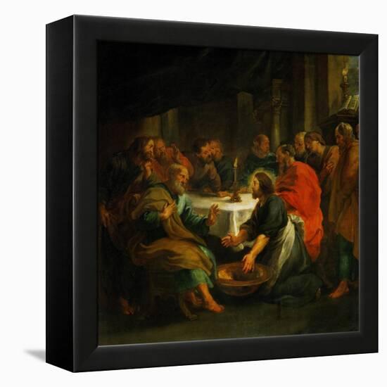 Christ Washing the Apostles' Feet, 1632-Peter Paul Rubens-Framed Premier Image Canvas