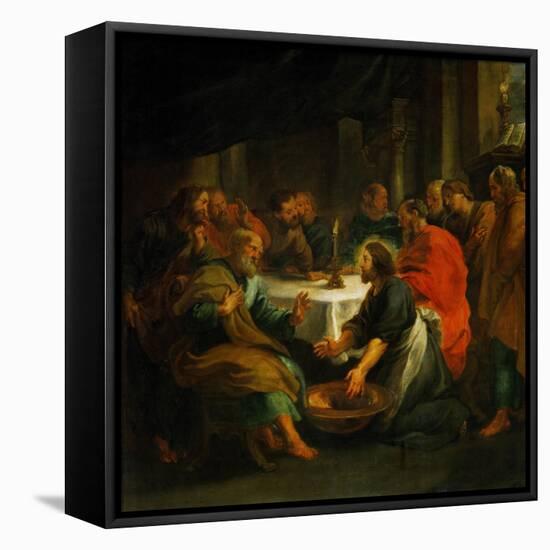 Christ Washing the Apostles' Feet, 1632-Peter Paul Rubens-Framed Premier Image Canvas