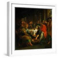 Christ Washing the Apostles' Feet, 1632-Peter Paul Rubens-Framed Giclee Print