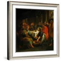 Christ Washing the Apostles' Feet, 1632-Peter Paul Rubens-Framed Giclee Print