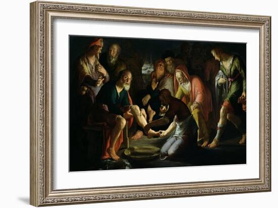 Christ Washing the Disciples' Feet, 1623-Peter Wtewael-Framed Giclee Print