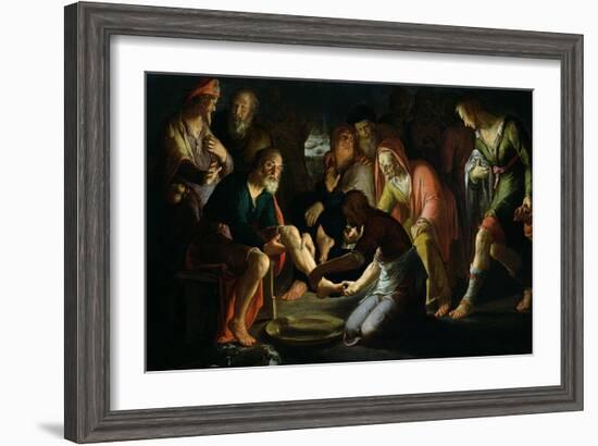 Christ Washing the Disciples' Feet, 1623-Peter Wtewael-Framed Giclee Print