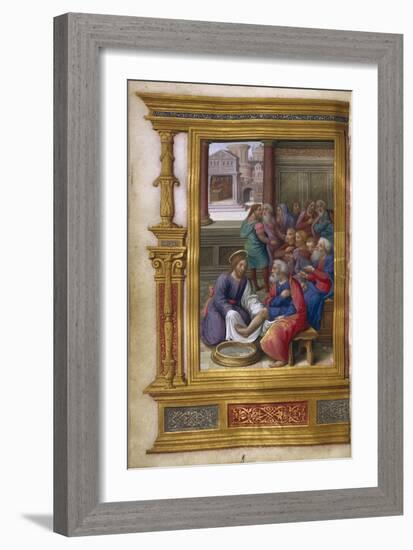 Christ Washing the Feet of the Apostles, 1500-1550-null-Framed Giclee Print