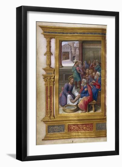 Christ Washing the Feet of the Apostles, 1500-1550-null-Framed Giclee Print