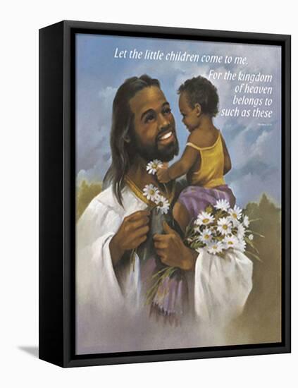 Christ with Child-Bev Lopez-Framed Stretched Canvas