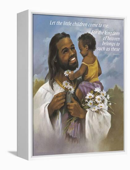 Christ with Child-Bev Lopez-Framed Stretched Canvas