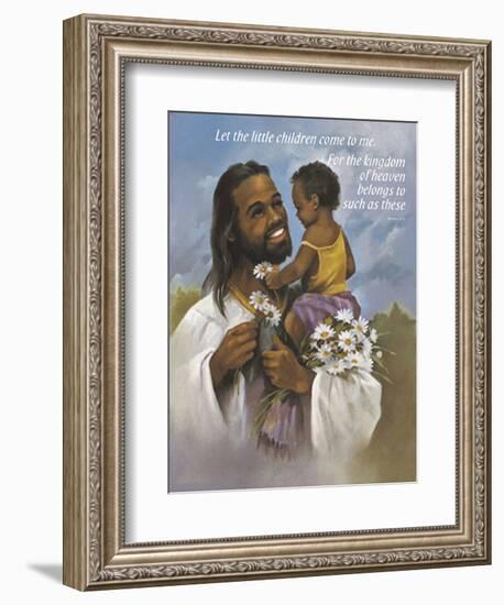 Christ with Child-Bev Lopez-Framed Art Print