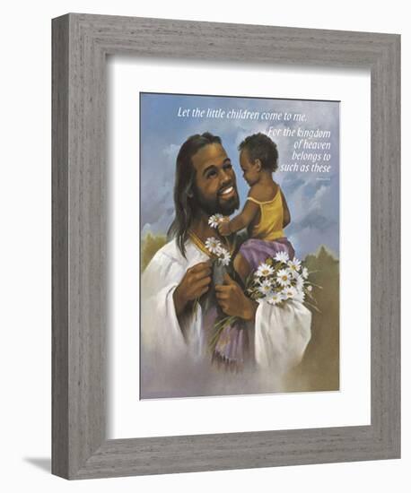 Christ with Child-Bev Lopez-Framed Art Print