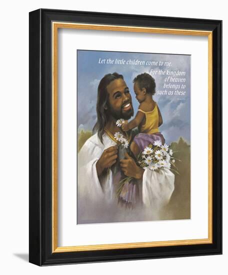 Christ with Child-Bev Lopez-Framed Art Print