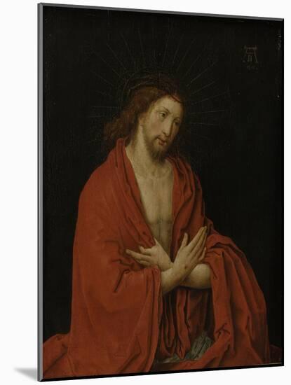 Christ with Crown of Thorns-Lucas van Leyden-Mounted Art Print