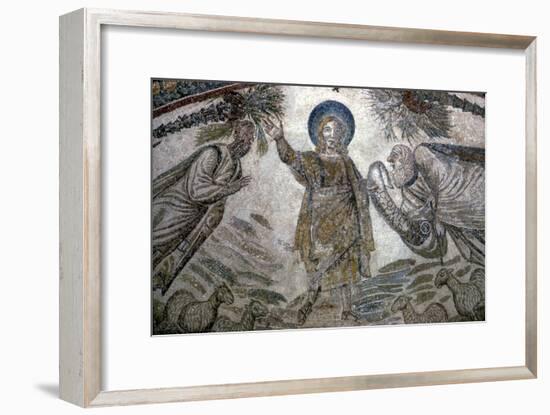 Christ with St Paul and St Peter (right), Mosail detail, Church of Santa Costanza, Rome, 350 BC-Unknown-Framed Giclee Print