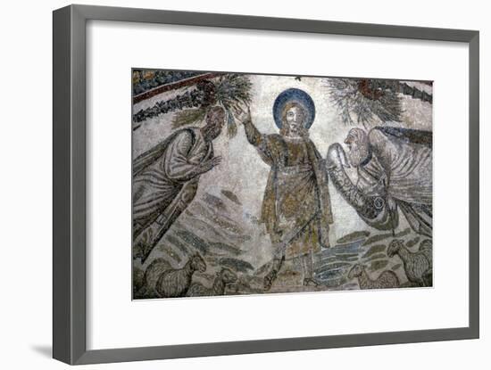 Christ with St Paul and St Peter (right), Mosail detail, Church of Santa Costanza, Rome, 350 BC-Unknown-Framed Giclee Print