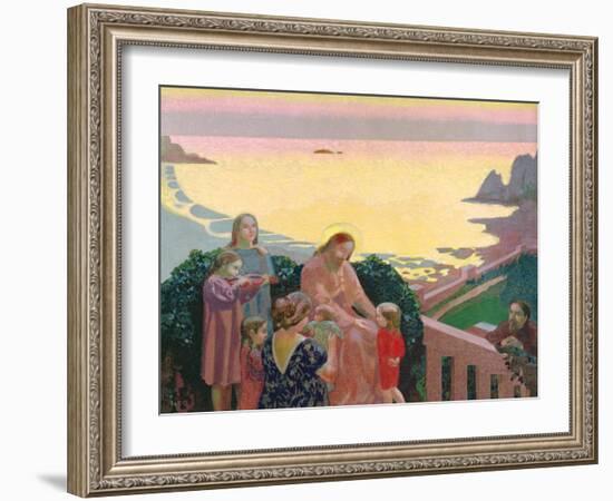 Christ with the Children, 1910-Maurice Denis-Framed Giclee Print