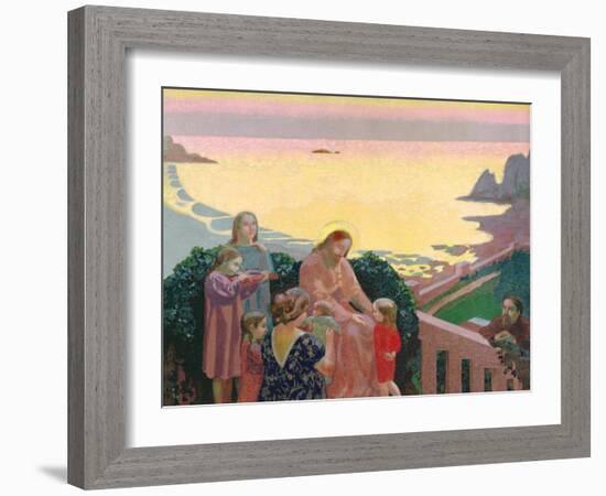Christ with the Children, 1910-Maurice Denis-Framed Giclee Print