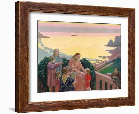 Christ with the Children, 1910-Maurice Denis-Framed Giclee Print