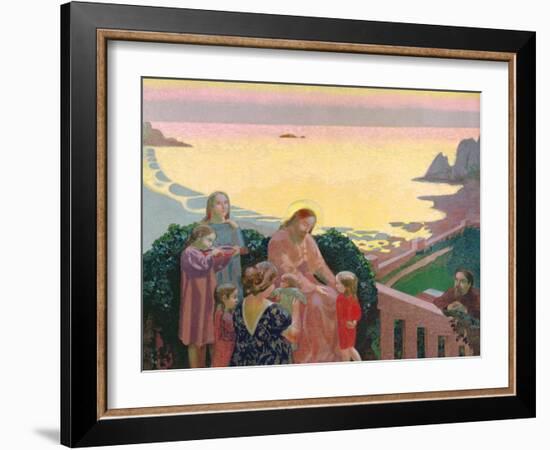 Christ with the Children, 1910-Maurice Denis-Framed Giclee Print