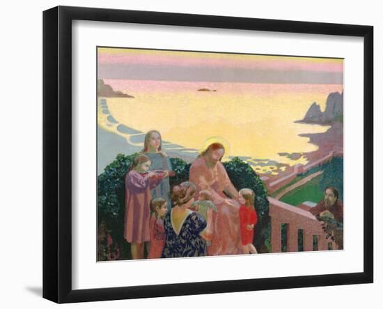 Christ with the Children, 1910-Maurice Denis-Framed Giclee Print