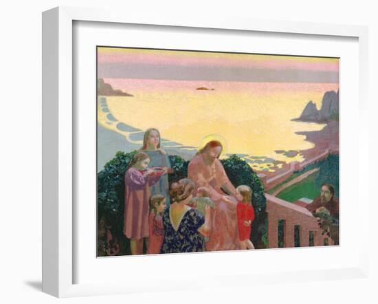 Christ with the Children, 1910-Maurice Denis-Framed Giclee Print