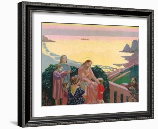 Christ with the Children, 1910-Maurice Denis-Framed Giclee Print