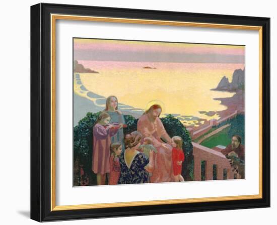 Christ with the Children, 1910-Maurice Denis-Framed Giclee Print