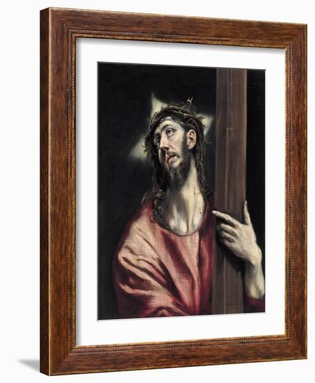 Christ with the Cross, Ca. 1587-1596-El Greco-Framed Giclee Print