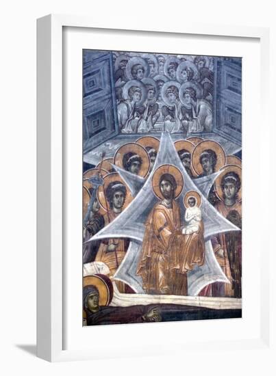 Christ with the Soul of the Virgin at the Gates of Heaven, 1321-1322-null-Framed Giclee Print