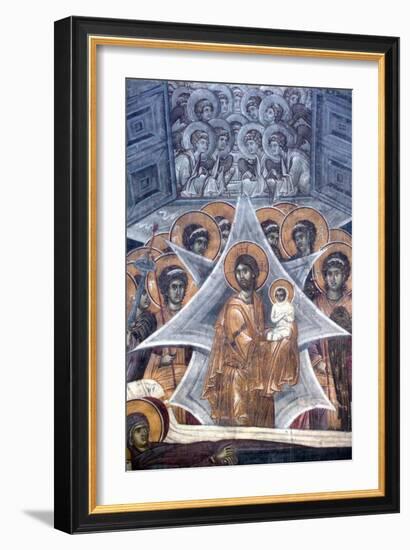 Christ with the Soul of the Virgin at the Gates of Heaven, 1321-1322-null-Framed Giclee Print