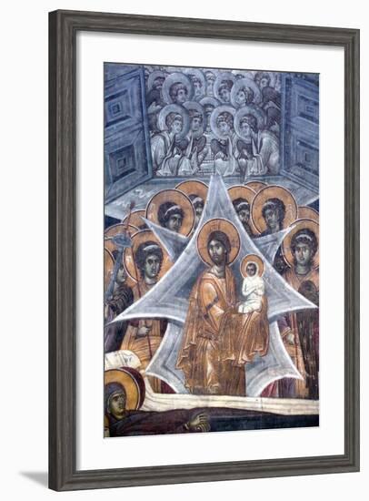 Christ with the Soul of the Virgin at the Gates of Heaven, 1321-1322-null-Framed Giclee Print