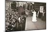 Christabel Pankhurst, British suffragette, addressing a crowd in Trafalgar Square, London, 1908-Unknown-Mounted Photographic Print