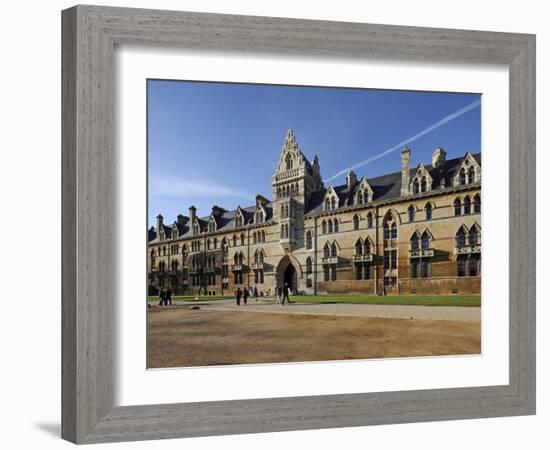 Christchurch Is One of Largest Constituent Colleges of the University of Oxford in England, College-David Bank-Framed Photographic Print