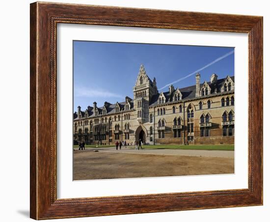 Christchurch Is One of Largest Constituent Colleges of the University of Oxford in England, College-David Bank-Framed Photographic Print