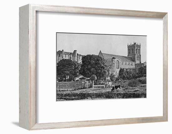 'Christchurch Priory', c1910-Unknown-Framed Photographic Print